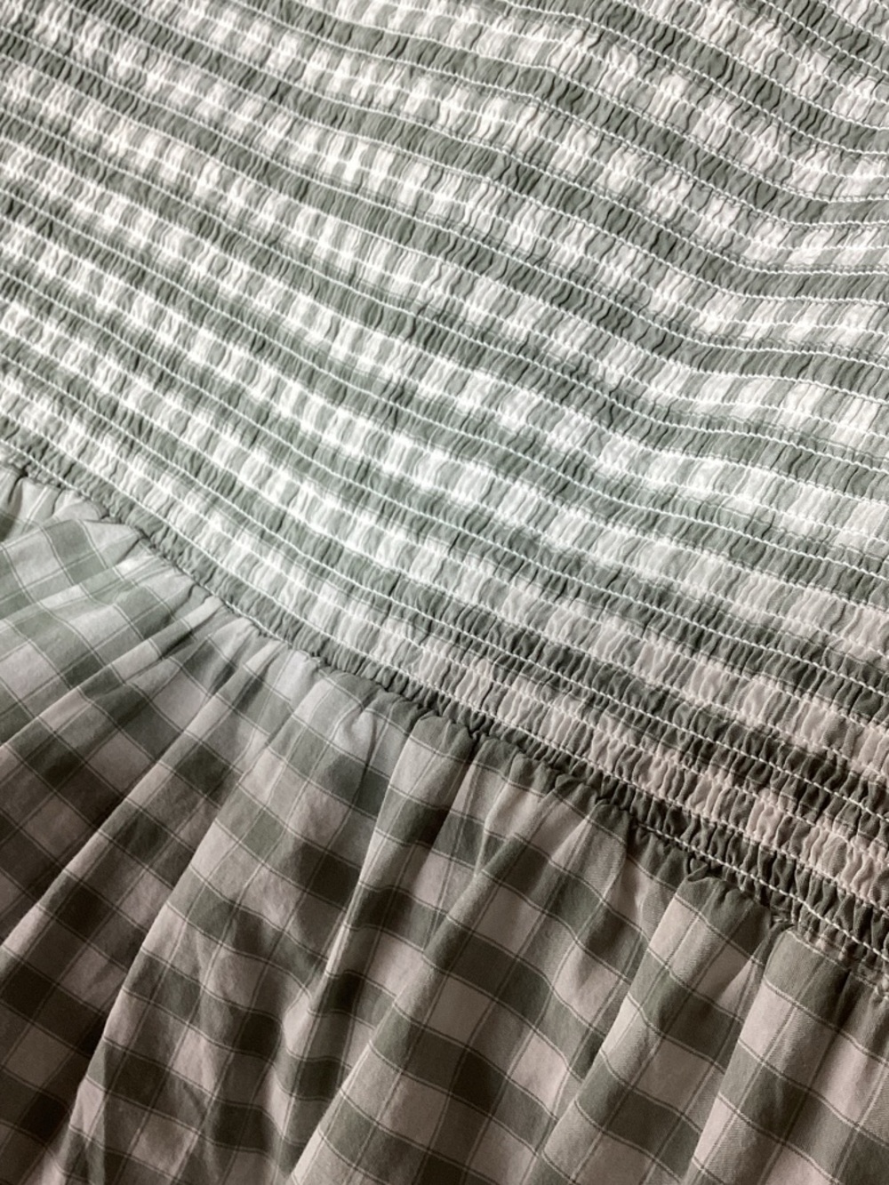 Universal Thread Medium Sage Green Gingham Maxi Dress - Picture 12 of 12